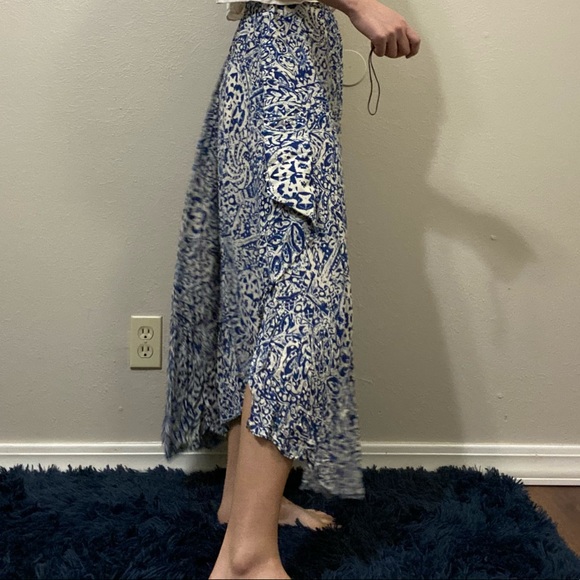 Maxi skirt skirt side slit asymmetrical - Picture 6 of 15